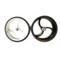 roue avant  (petite taille) à bande de roulement moulée - chariot X5 et X7 -  GolfSpeed