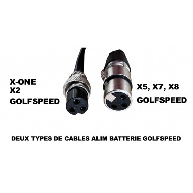 Cable batterie pour chariot de golf X5 et X7 - GolfSpeed