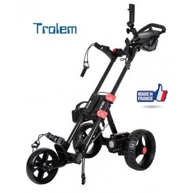 Chariot de golf électrique T4 Fold CARBONE 2RE (avec frein électronique) -  Trolem