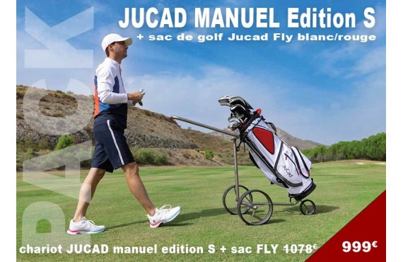 PACK chariot de golf manuel Edition S + sac de golf FLY
